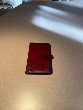 Vintage 90s Coach Burgundy Leather Planner Organizer